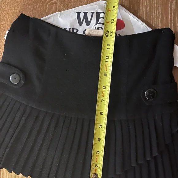 Un Deux Trois Black Skater Mini Skirt